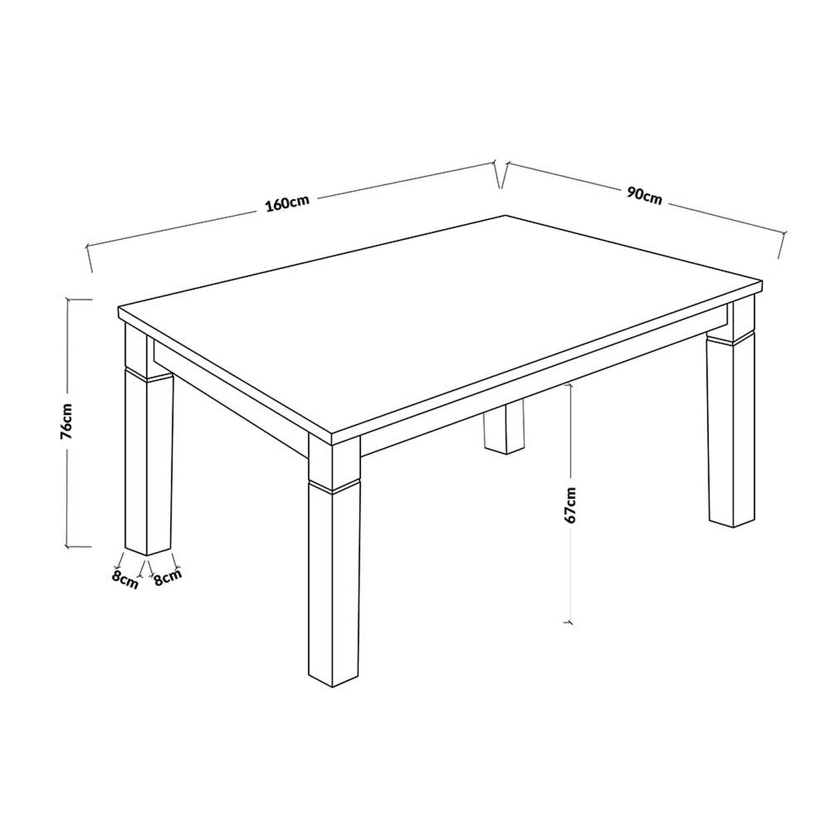Juego de Comedor Capri 4 Sillas 2 Sitiales