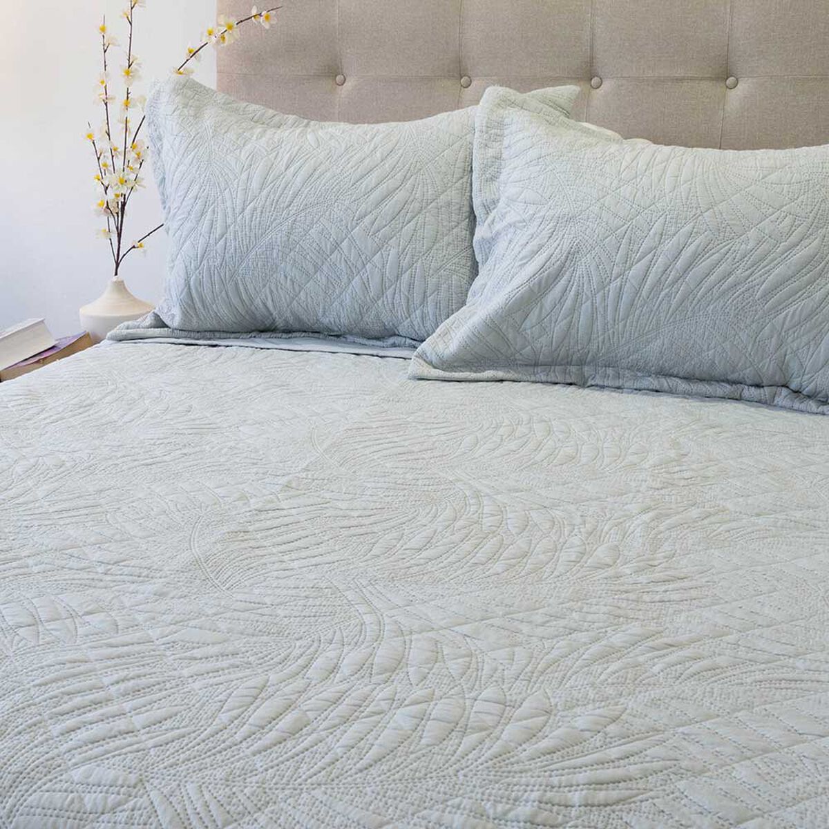 Quilt Doral 2 Plazas Gris Bubbly
