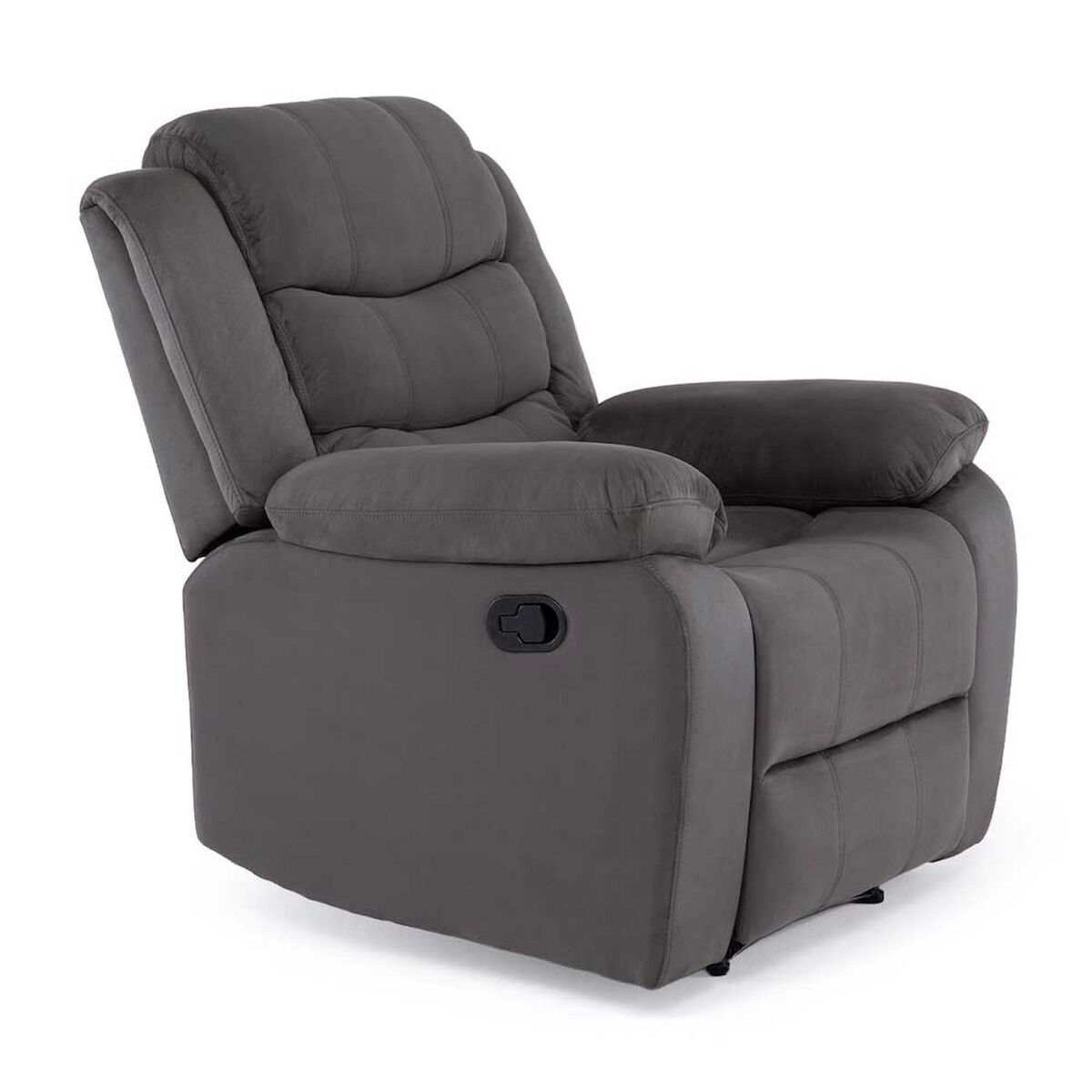 Juego de Living Reclinable Daniels Sof&aacute; 3 Cuerpos + 2 Bergers Norman Gris