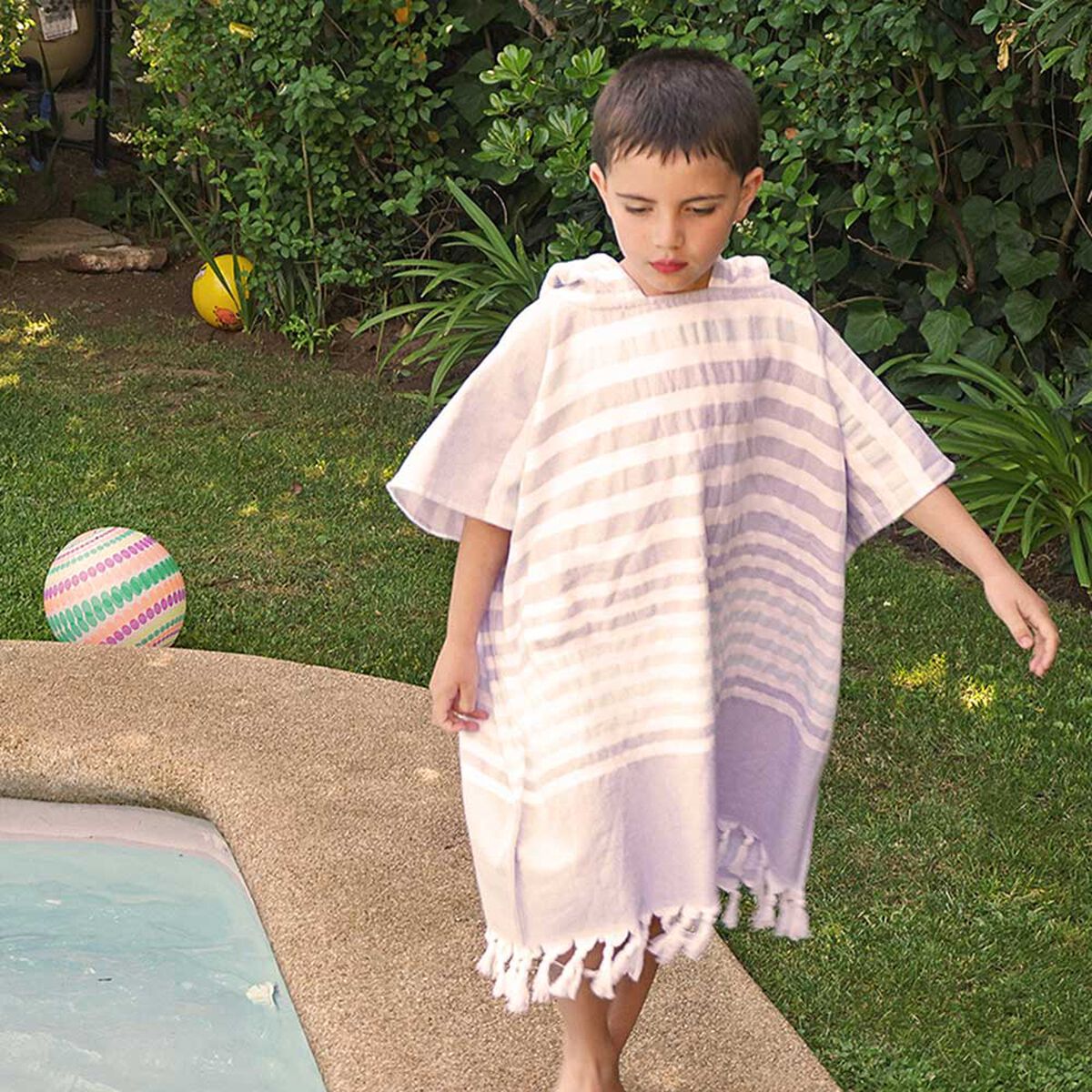 Poncho de Playa Infantil Casanova Kids Sky Blue 70 x 140 cm