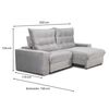 Sofá Reclinable Innovamuebles Magestic 2 Cuerpos Chocolate
