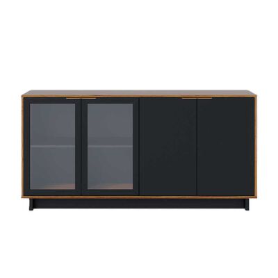 Buffet Onessta Vittoria 4 Puertas Café y Negro