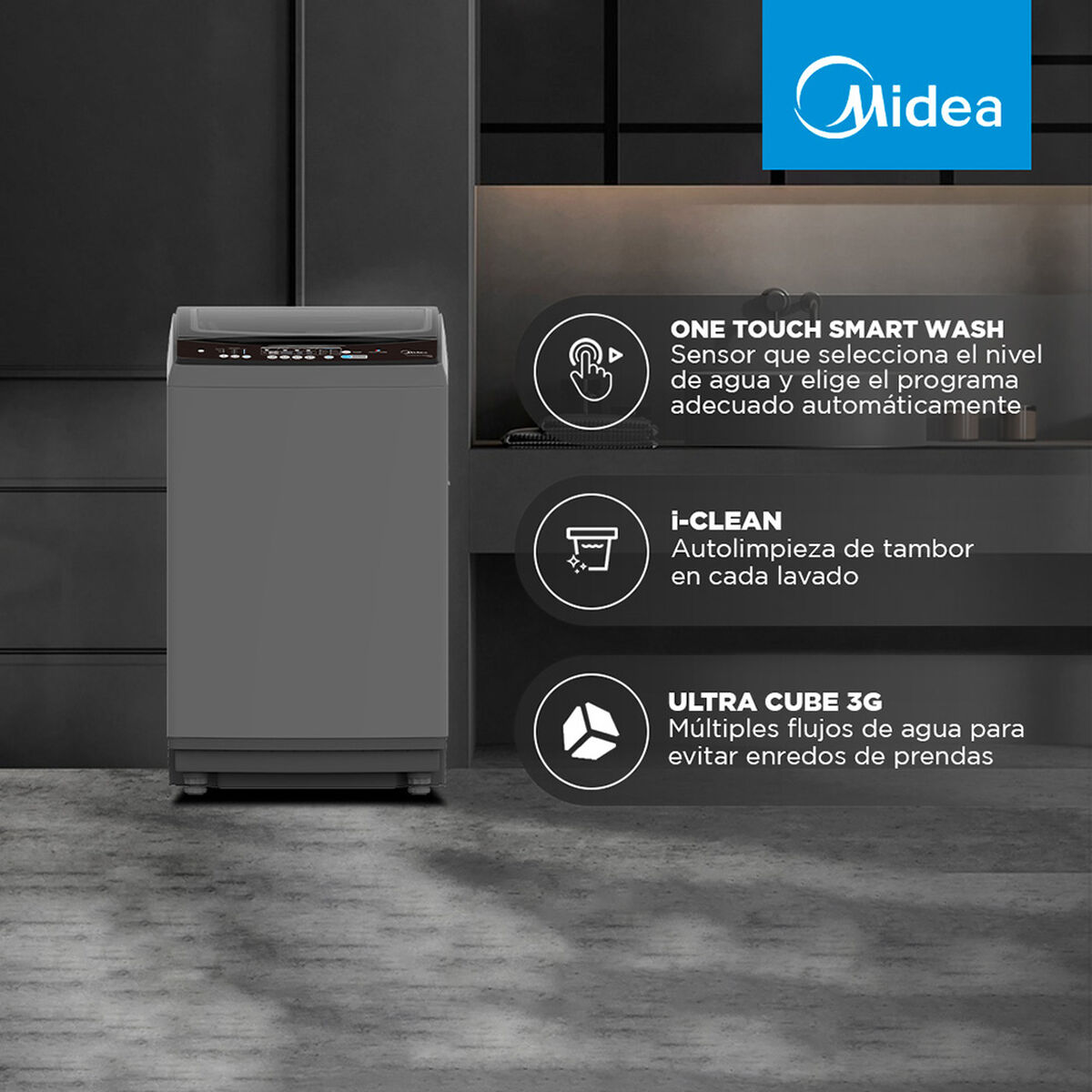 Lavadora Automática Midea MLS140GSC03T 14 kg