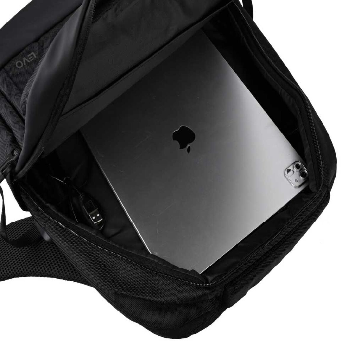 Mochila Notebook Levo Wolf Negra 15,6" + Funda Gris 15,6"