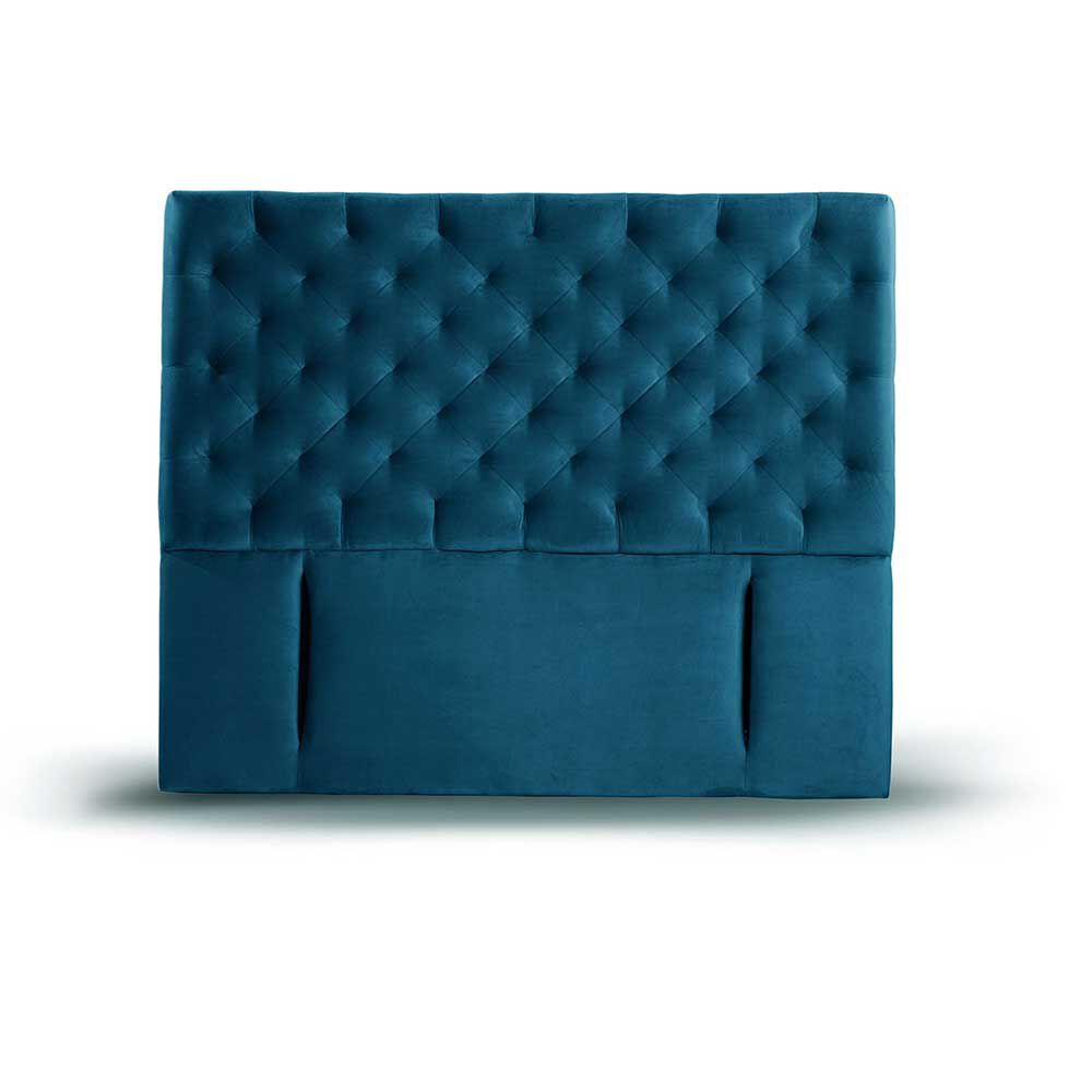 Respaldo Latam Home King Brescia Tela Velvet Azul