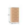 Comoda Altavision Cm2007 4 Cajones Café