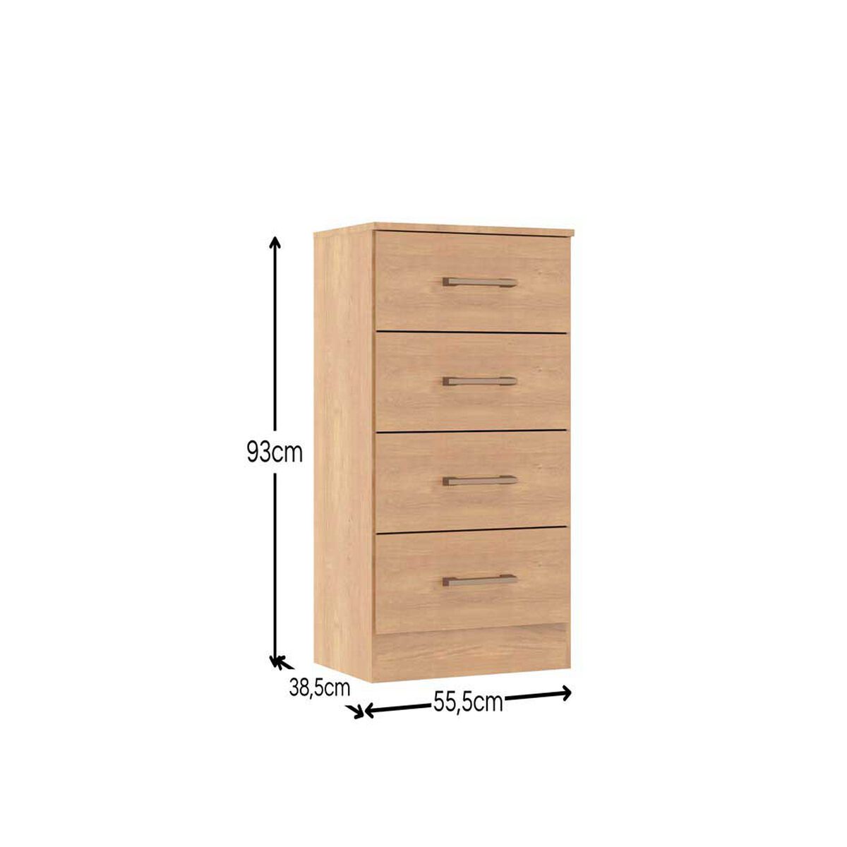 Comoda Altavision Cm2007 4 Cajones Café