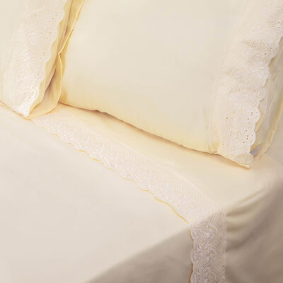 Imagen 1 del producto Juego de Sábanas Doral 2 Plazas Santorini Crudo