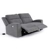 Sofá Reclinable Eléctrico Daniels KM807SPWGR 2 Cuerpos Gris