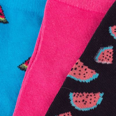 Imagen 2 del producto Pack 3 Calcetines Mujer Icono Azul