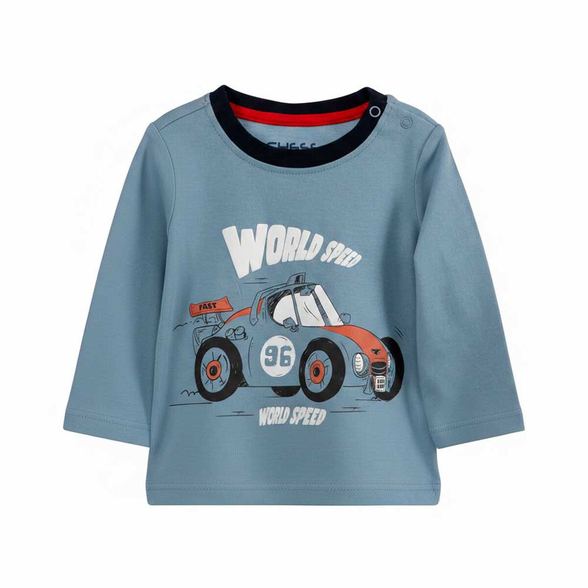 Polera Manga Larga de Algod&oacute;n Beb&eacute; Chess Baby