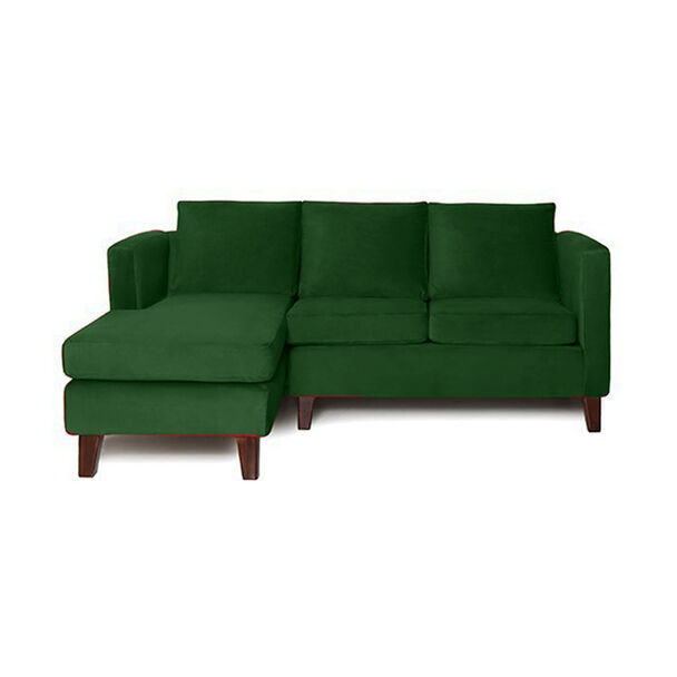 Sofá Seccional Barra Design Mila Izquierdo 3 Cuerpos Verde