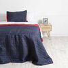 Cubrecama Mashini 1,5 Plazas Liso Marengo Rojo