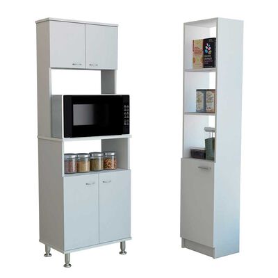 Imagen 2 del producto Combo Mueble Microondas + Optimizador TuHome Kitchen Blanco