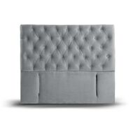 Respaldo Latam Home King Florencia Tela Velvet Gris