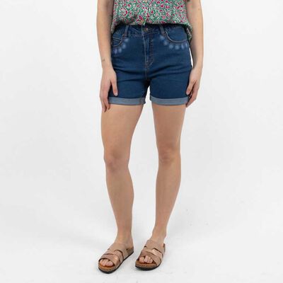 Short Mujer Alma Azul, Blanco, Negro