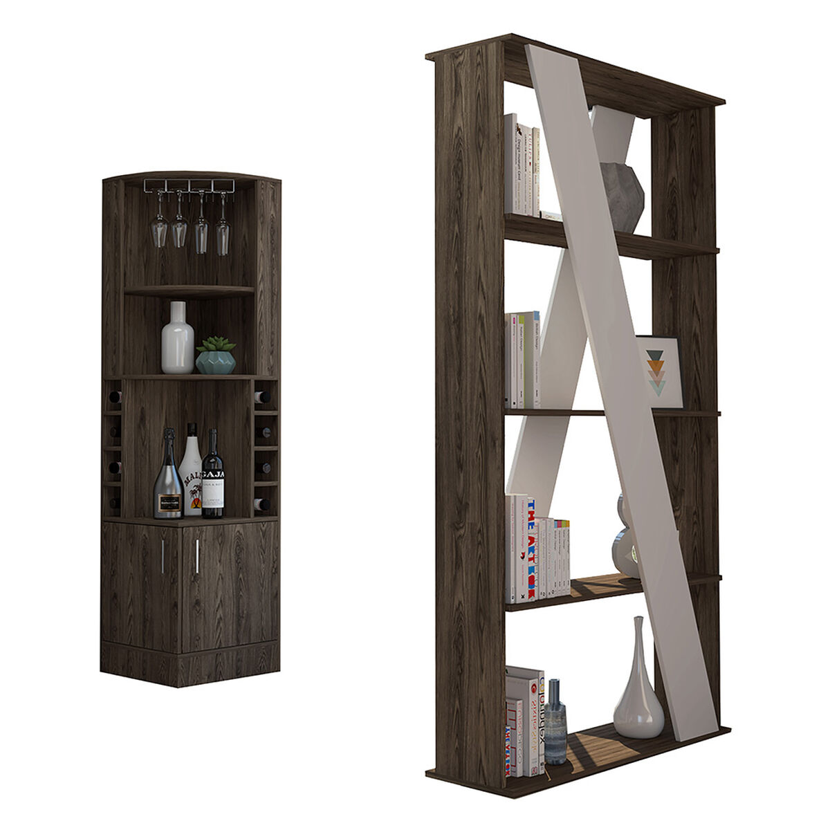 Combo Separador de Ambientes + Bar TuHome Beijing