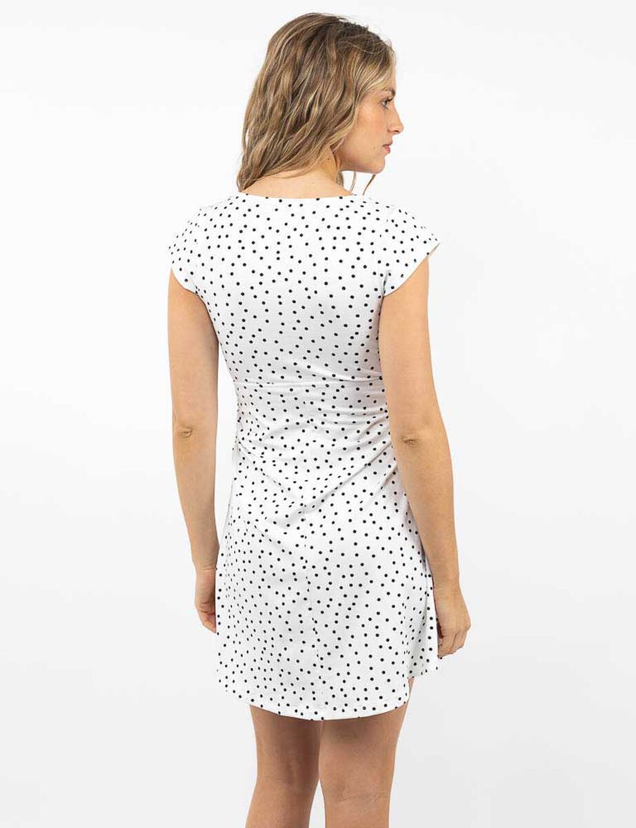 Vestido Mini Manga Corta Mujer Icono