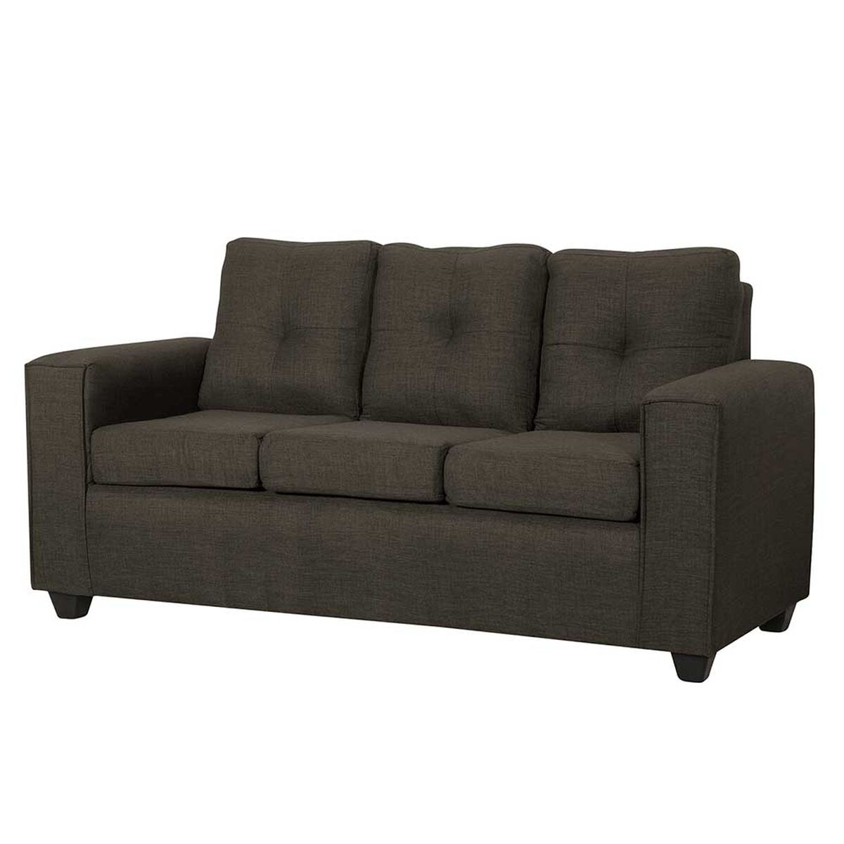 Juego de Living Black Factory Ranger Sofá 3 Cuerpos + Dos Sillones 1 Cuerpo Café