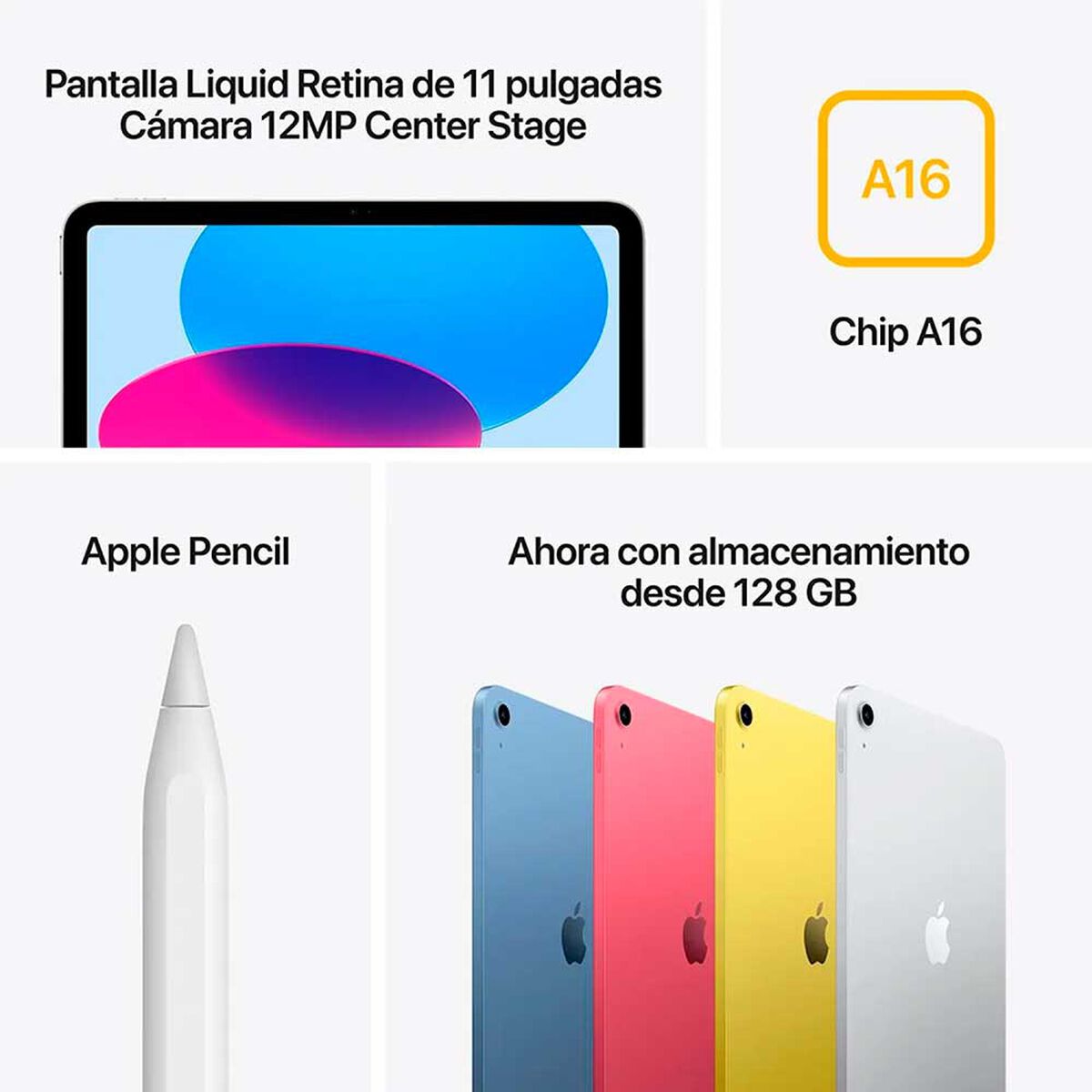 Apple iPad A16 6 GB 128 GB 11" Azul