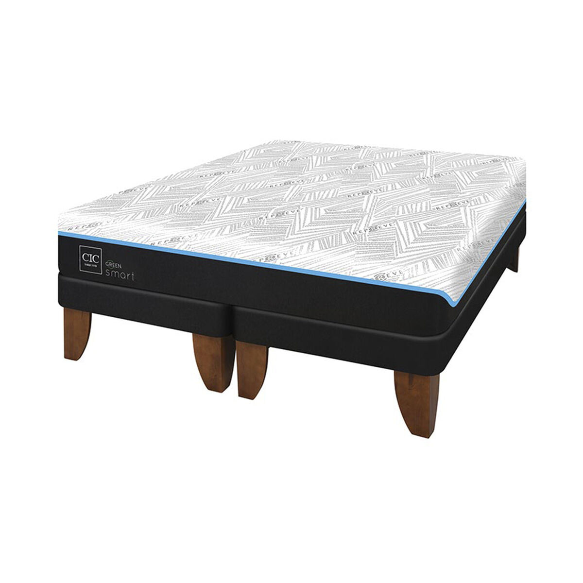 Cama europea CIC King Green Infinity