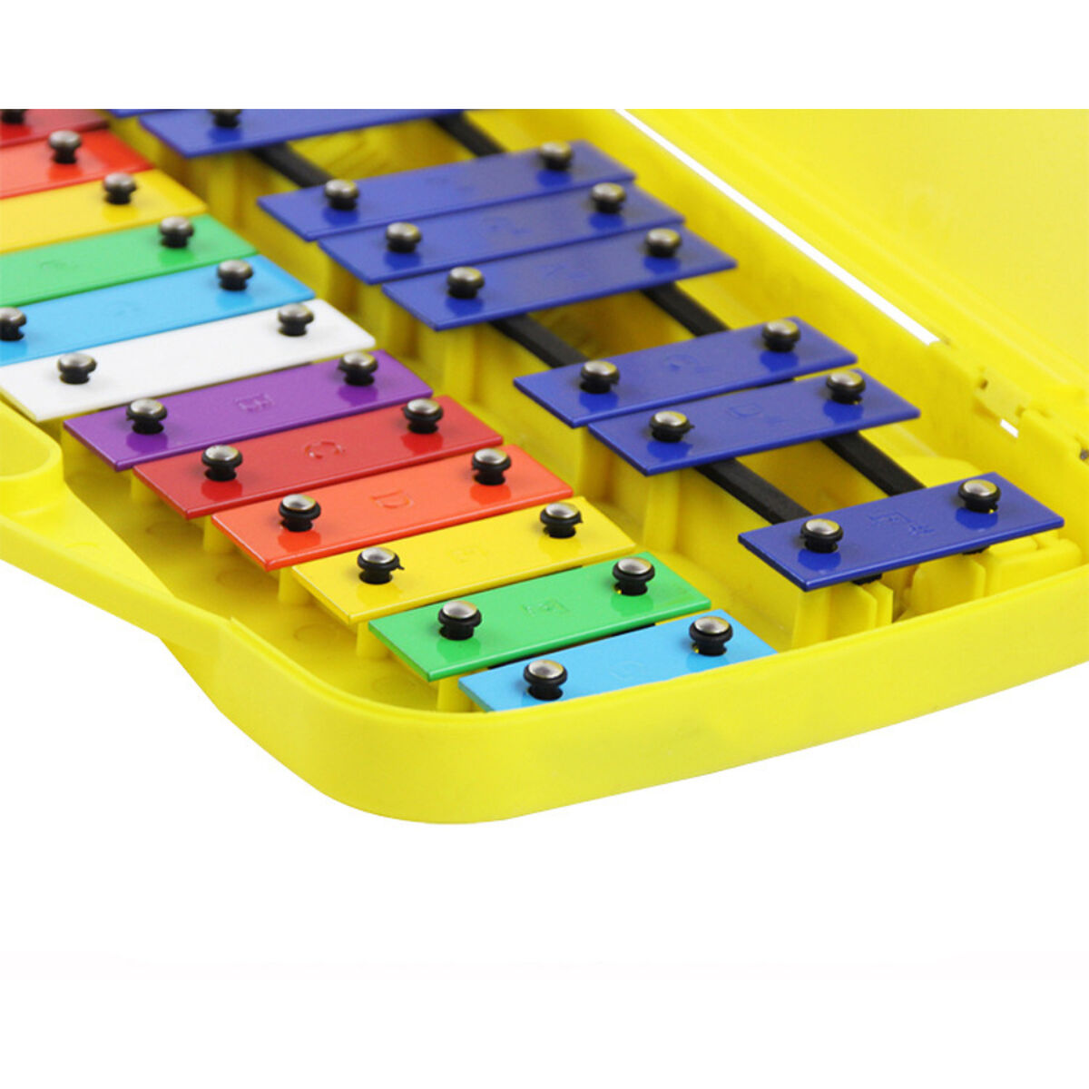 Metal&oacute;fono Cromatico 25 Notas Infantil Amarillo Klip Klap