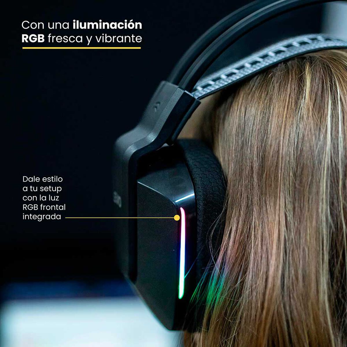 Audífono Gamer Inalámbrico Zenit Elite Bluetooth Rgb LEVO