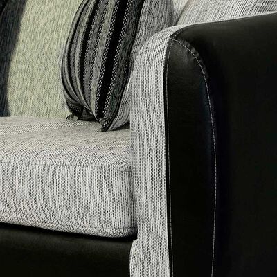 Imagen 2 del producto Juego de Living Elegant Detail Oklahoma Sofá 3 Cuerpos + Dos Sillones 1 Cuerpo Gris Plata