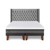 Cama Europea CIC Base Dividida 2 Plazas Balance + Respaldo Sesia