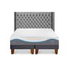 Cama Europea CIC Base Dividida 2 Plazas Alaska + Respaldo Sesia
