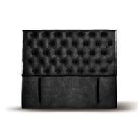 Respaldo Latam Home King Florencia Cuero Negro