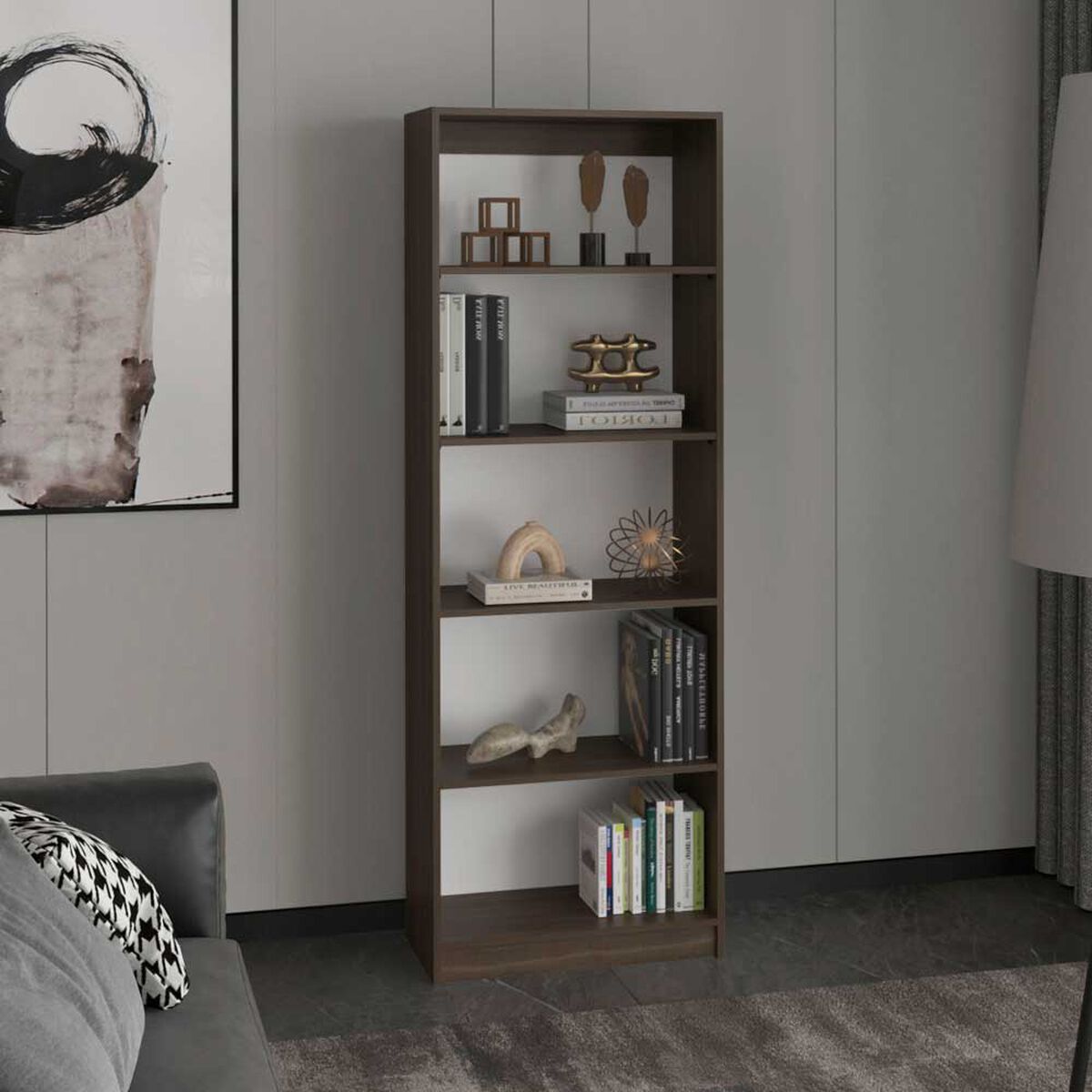 Biblioteca Tuhome Home E Melamina Milan Y Blanco&nbsp;
