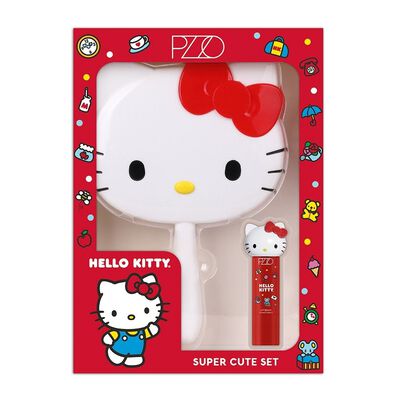 Imagen 1 del producto Set Super Cute Hello Kitty Espejo + Bálsamo Petrizzio