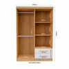 Closet Yardas Josefa 4 Puertas 2 Cajones Freij&oacute; Blanco