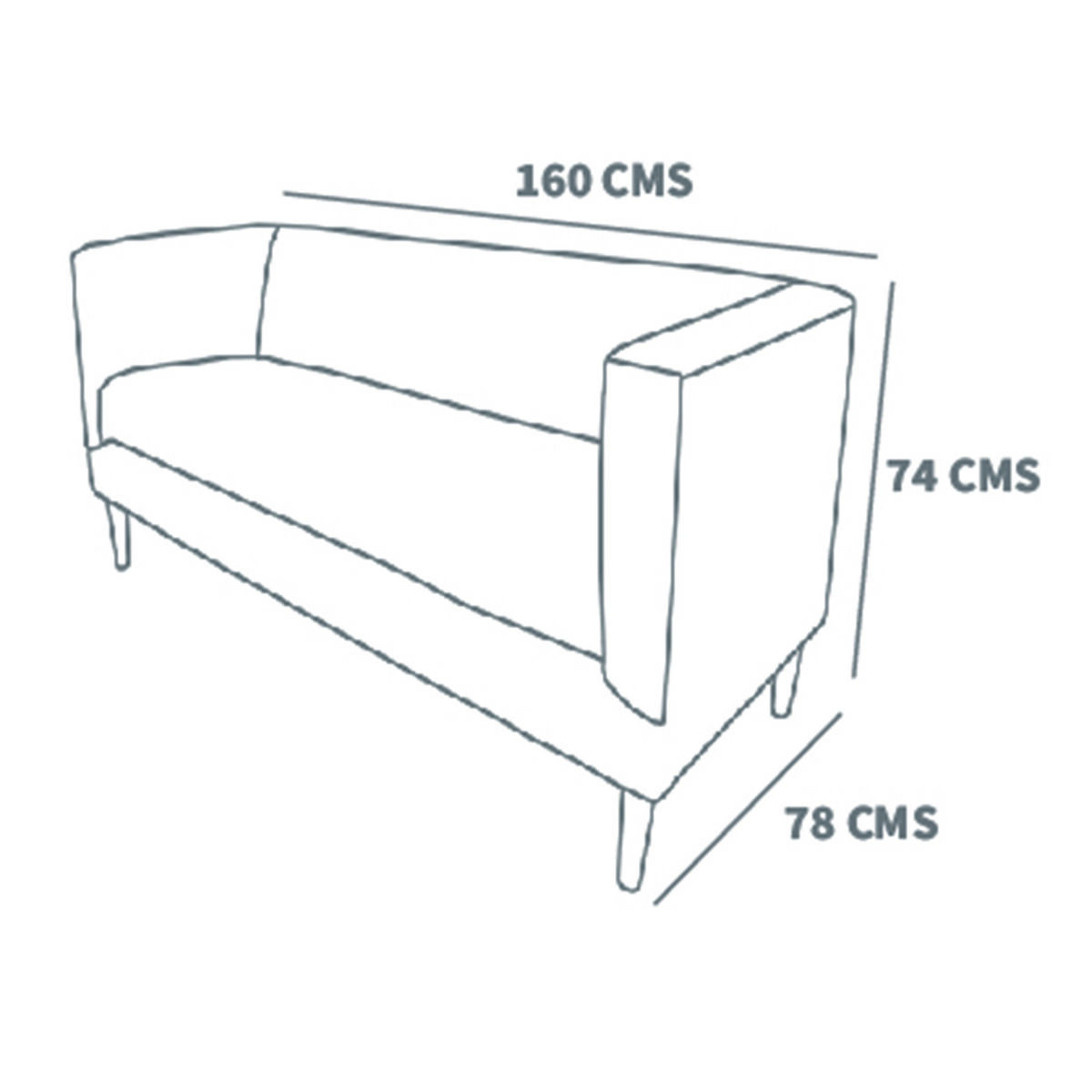 Sof&aacute; Tela Velvet Latam Home Brescia 2 Cuerpos