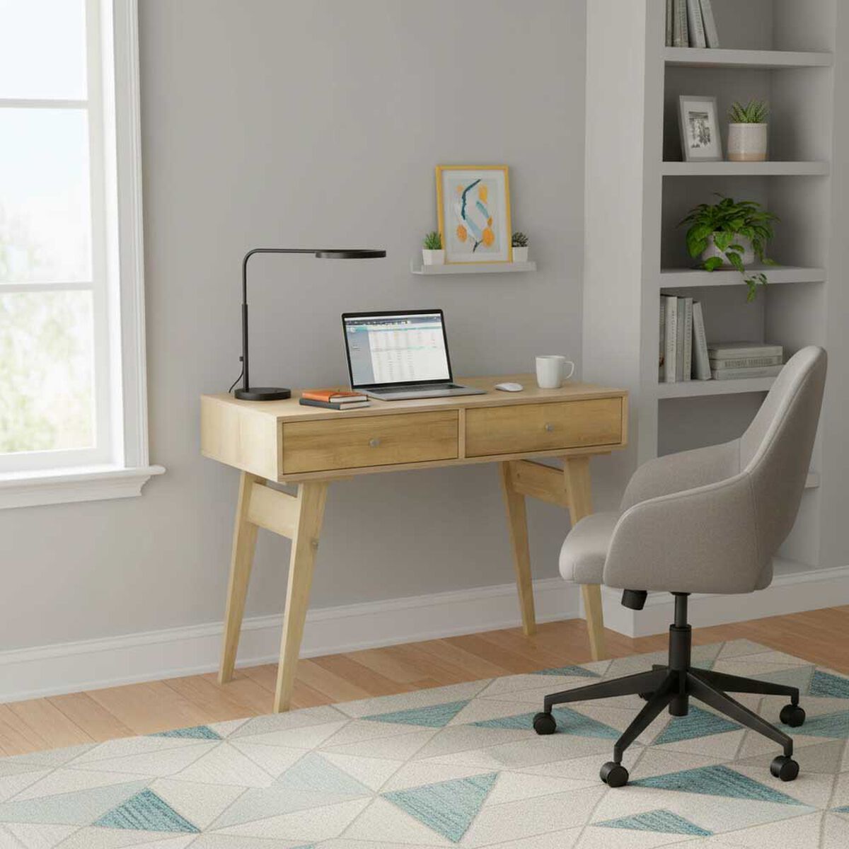 Escritorio Home Mobili Nora 2 Cajones