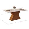 Juego de Comedor Vekkahome Rubi Lia 6 Sillas Café