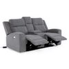 Sofá Reclinable Eléctrico Daniels KM807LPWGR 2 Cuerpos Gris