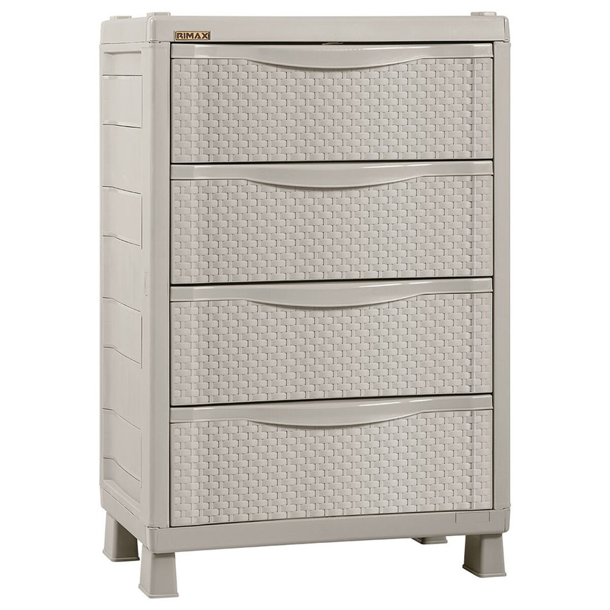 Cómoda Plástico Rimax Rx10371 4 Cajones