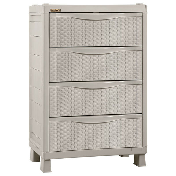 Cómoda Plástico Rimax Rx10371 4 Cajones