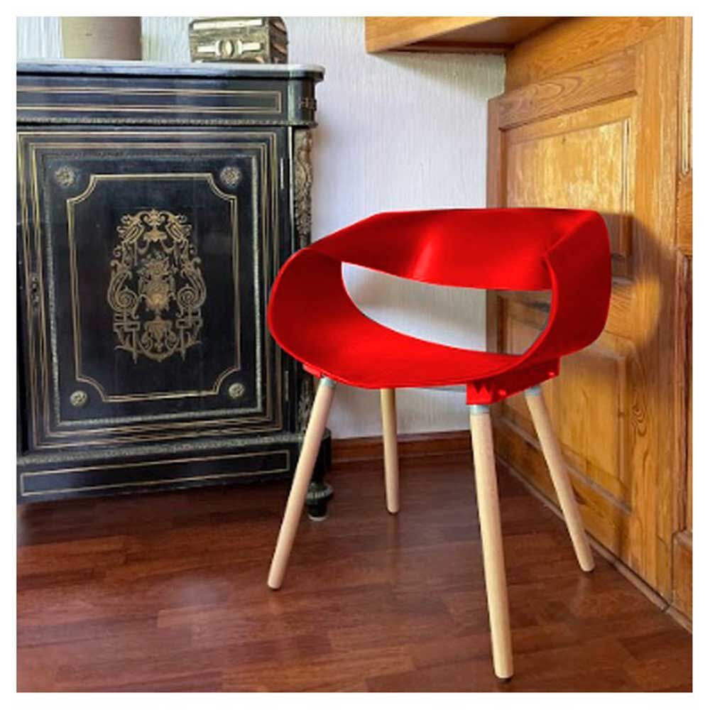 Pack 2 Sitiales Idetex Nordico Rojo