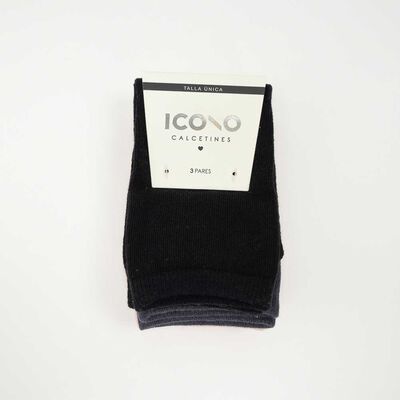 Pack 3 Calcetines Largo Mujer Icono