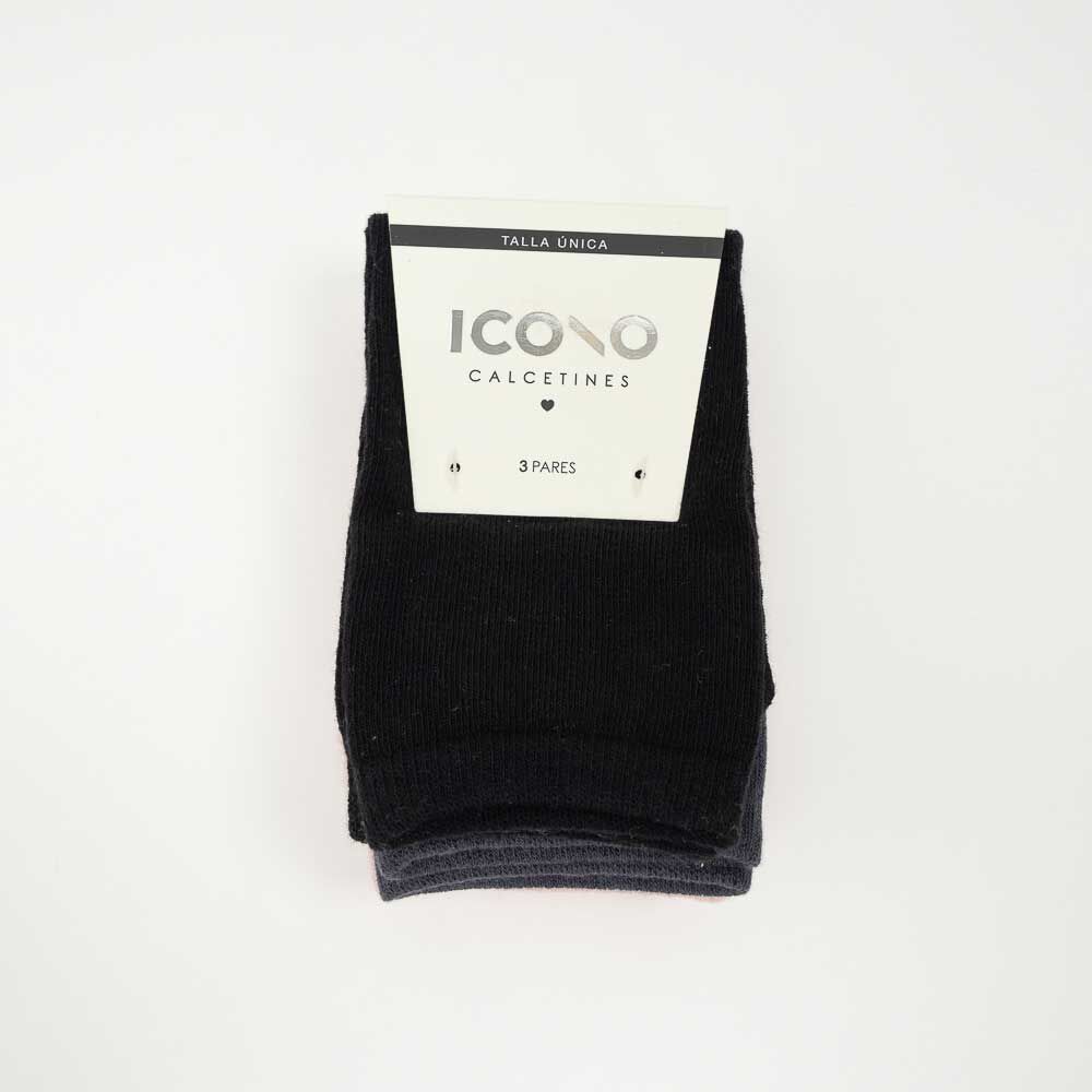 Pack 3 Calcetines Largo Mujer Icono