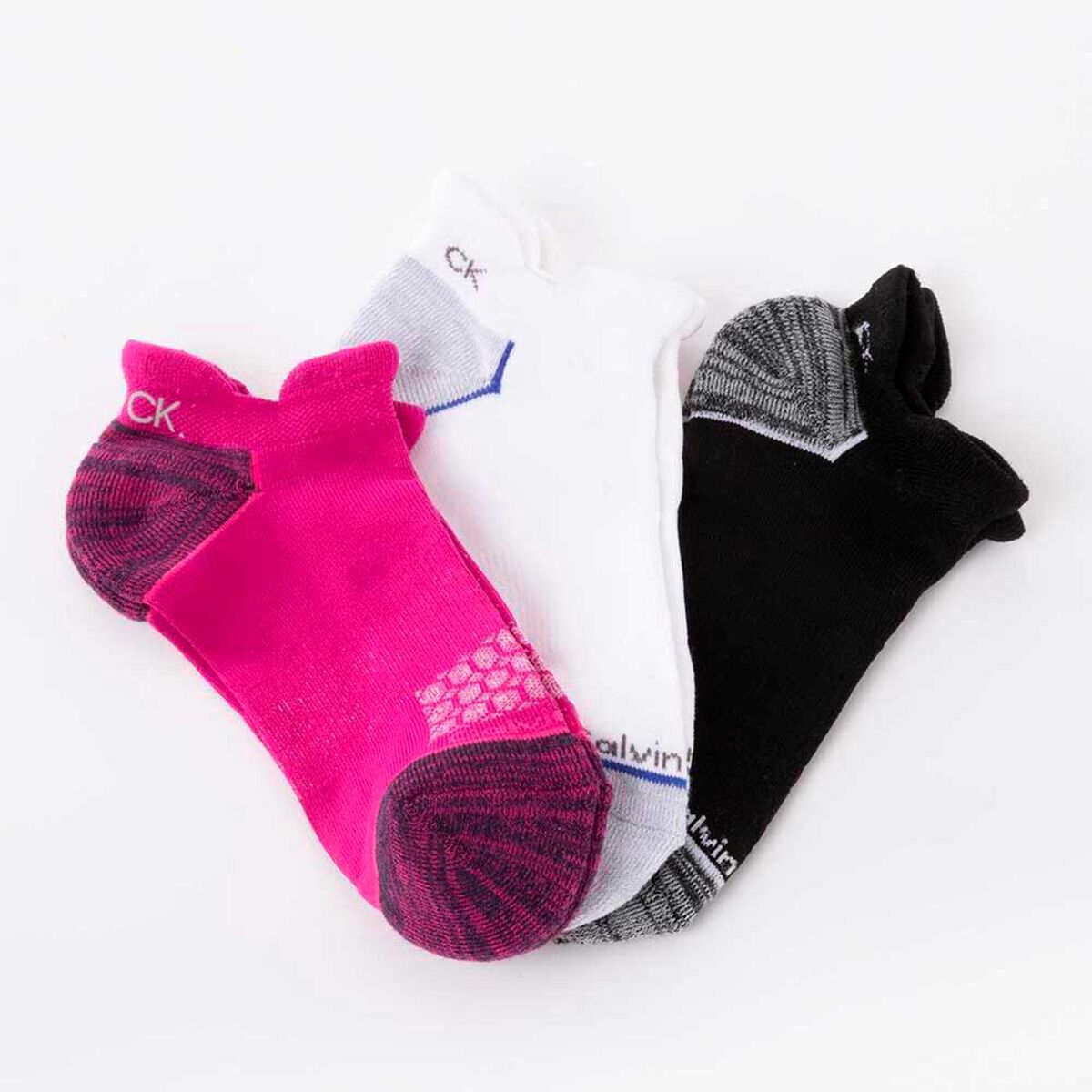 Pack 3 Calcetas de Algod&oacute;n Fucsia Mujer Calvin Klein