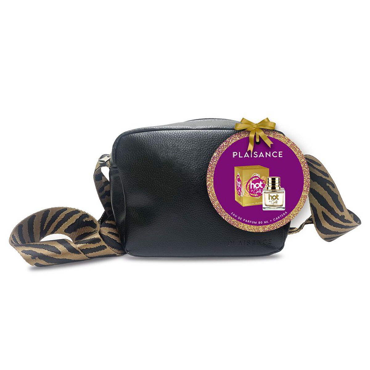 Set Perfume Hot in Gold Mujer 80 ML EDP + Cartera