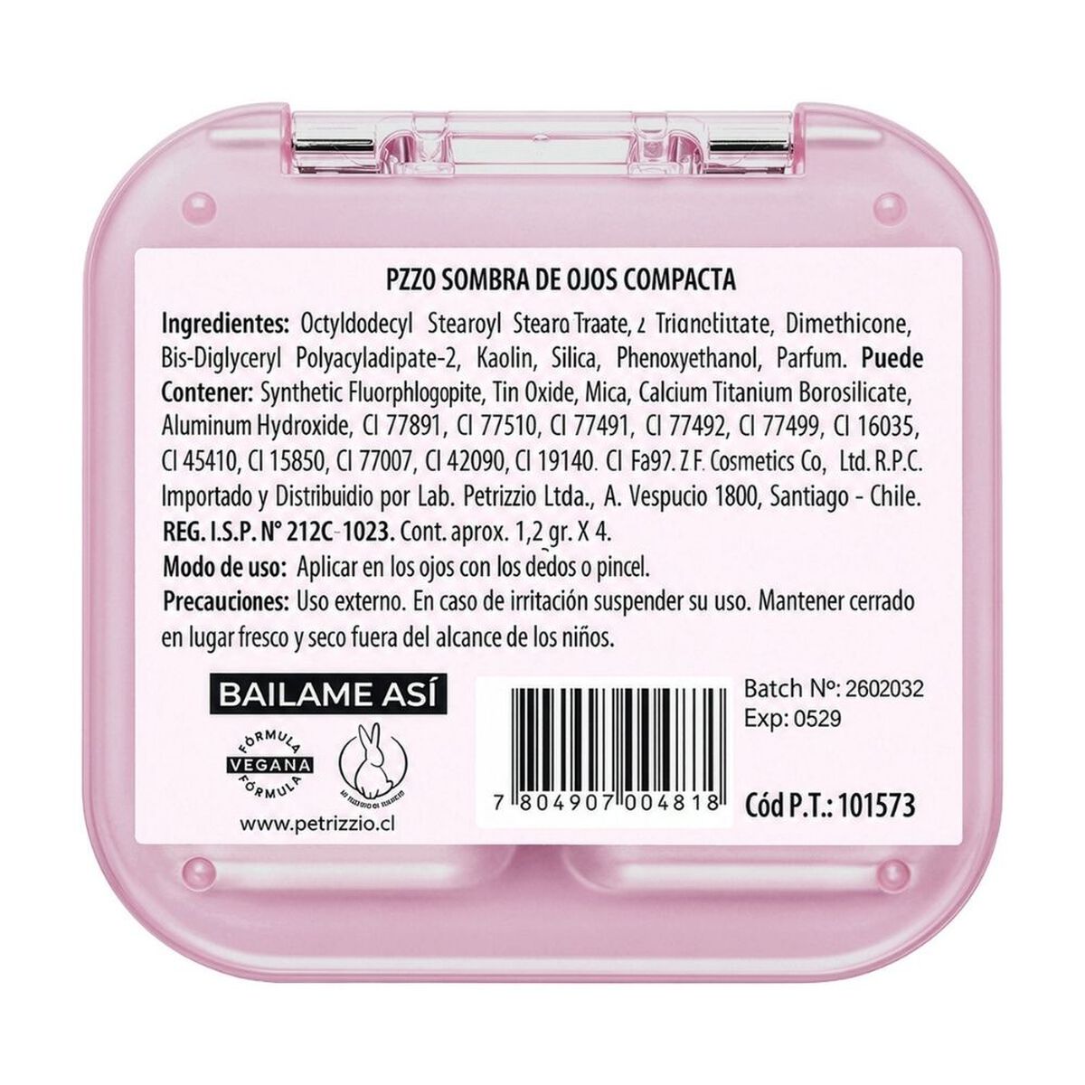Eyeshadow Palette Bailame As&iacute; Petrizzio