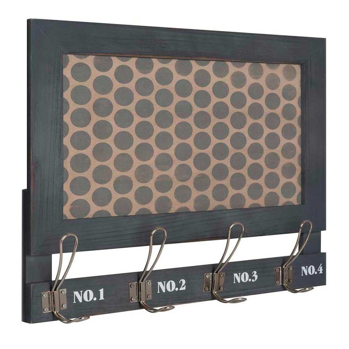Adorno Memo con Gancho Madera Vgo  45 x 6 cm Gris