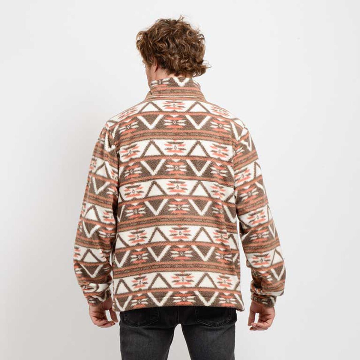 Polerón Estampado Cuello Alto Half Zipper Ajustable Hombre O´neill