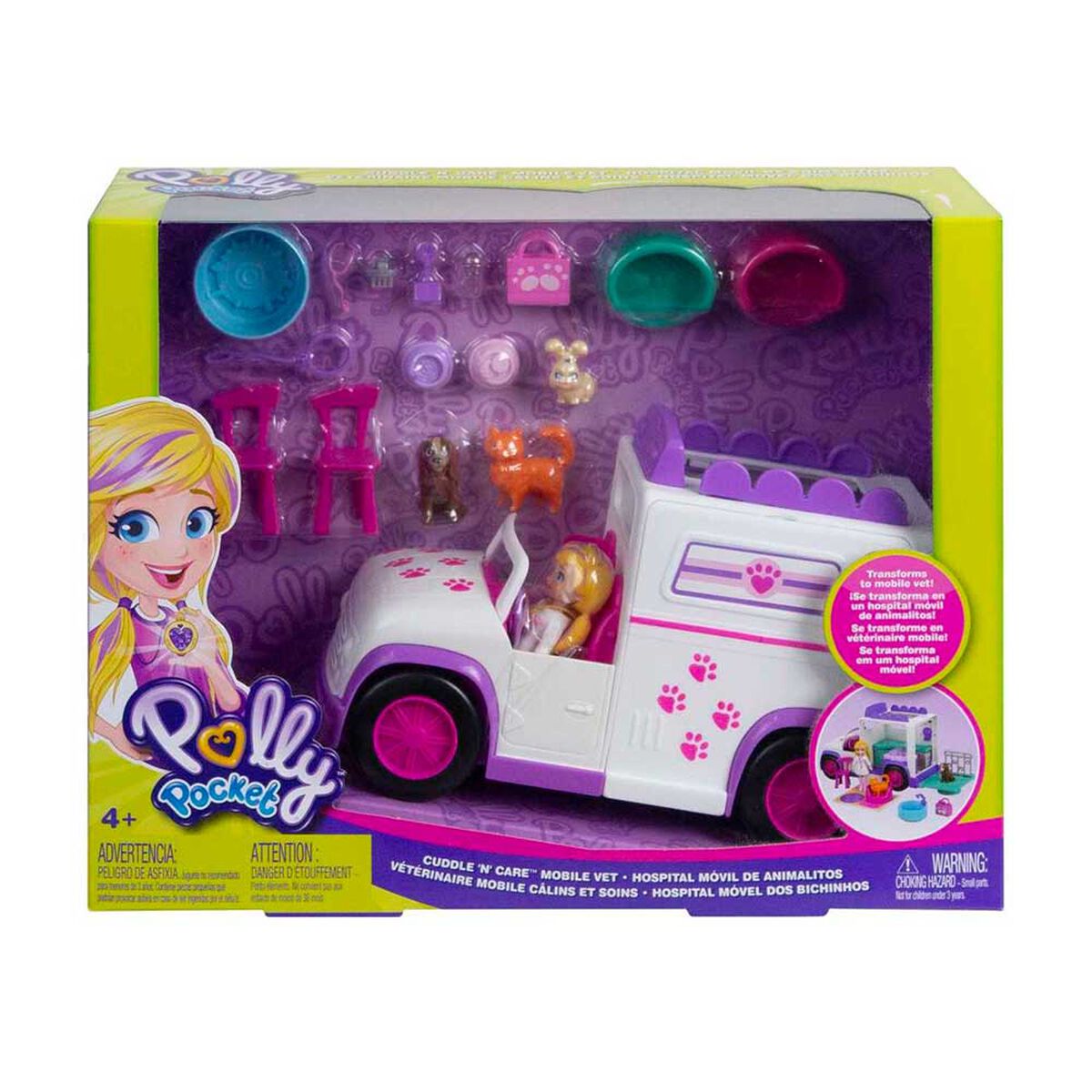 Set de Juego Hospital Móvil de Animalitos Polly Pocket