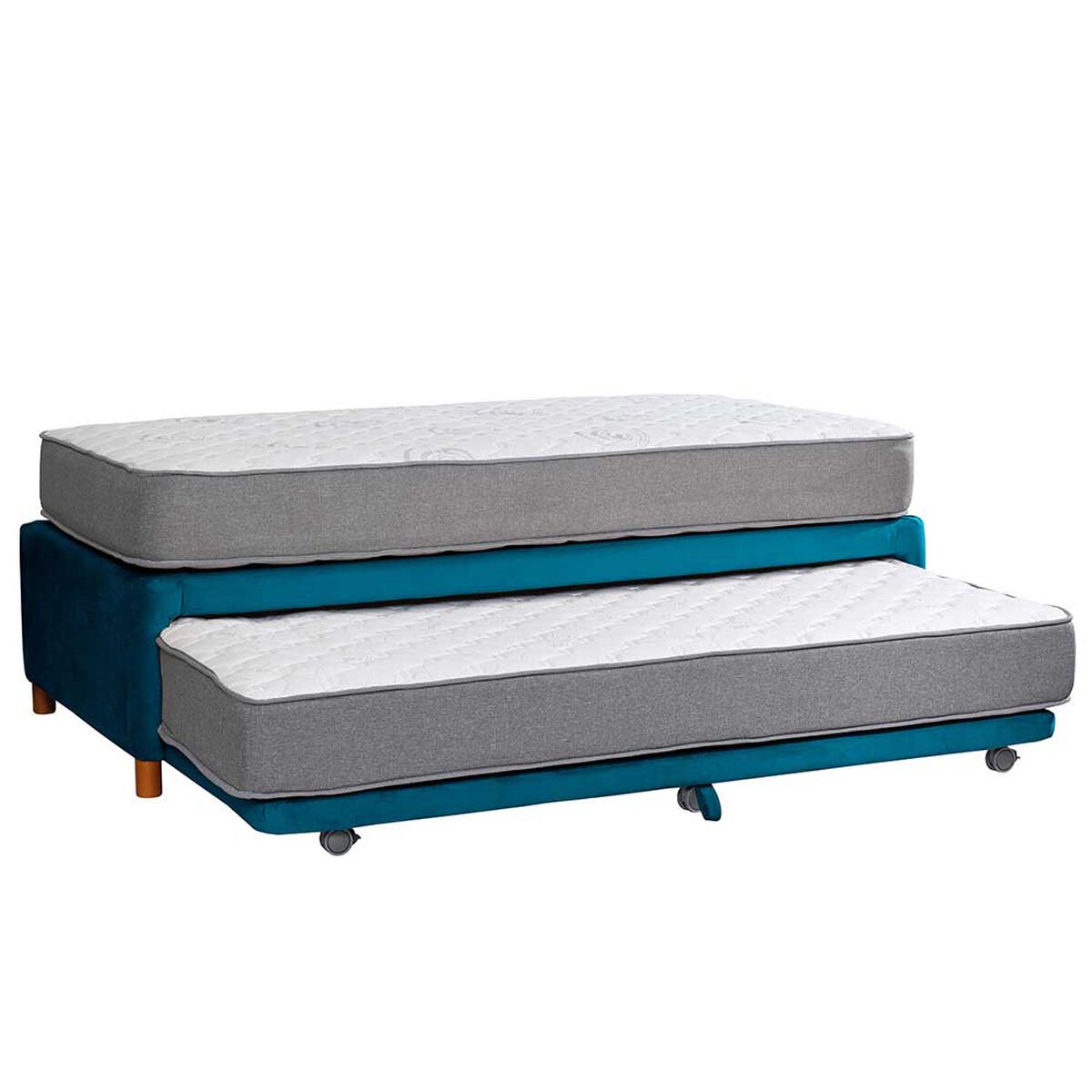 Cama Nido Latam Home 1,5 Plazas Zen Best Tela Azul